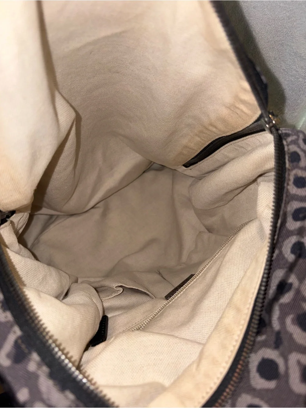Gucci Gray Leopard Print Backpack Authentic